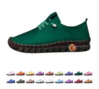 Scarpe da Ginnastica Donna Uomo Ortopediche in Pelle Comode Fondo Morbido Arch Support Scarpe da Camminare Fatte A Mano Plantar Fasciitis Traspirante, Slip On Ortotico per Quotidiano Casual Outdoor