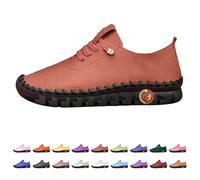 Scarpe da Ginnastica Donna Uomo Ortopediche in Pelle Comode Fondo Morbido Arch Support Scarpe da Camminare Fatte A Mano Plantar Fasciitis Traspirante Slip On Ortotico per Quotidiano Casual