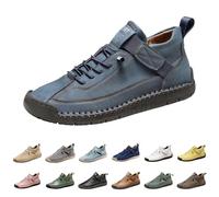 Scarpe da Ginnastica Donna Uomo Ortopediche in Pelle Comode Fondo Morbido Arch Support Scarpe da Camminare Fatte A Mano Plantar Fasciitis Traspirante, Slip On Ortotico per Quotidiano Casual Outdoor