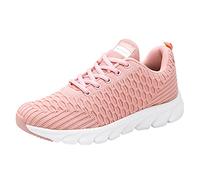 Scarpe da ginnastica estive da donna, comode: scarpe da passeggio antiscivolo, resistenti all'usura, con lacci, scarpe ortopediche, traspiranti, comode, scarpe sportive casual per corsa su strada