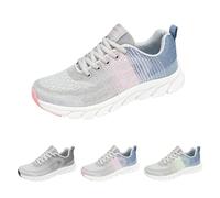 Scarpe da ginnastica estive leggere, da donna, traspiranti, con lacci | Scarpe sportive leggere per camminare, scarpe da jogging ammortizzate, con supporto per l'arco, comode scarpe da fitness per