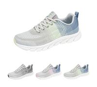 Scarpe da ginnastica estive leggere, da donna, traspiranti, con lacci | Scarpe sportive leggere per camminare, scarpe da jogging ammortizzate, con supporto per l'arco, comode scarpe da fitness per