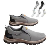 Scarpe da ginnastica extra larghe da uomo, comode, per camminate all'aperto, escursioni, scarpe ergonomiche per alleviare il dolore ai piedi, 03, 45 EU