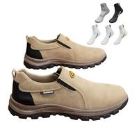 Scarpe da ginnastica extra larghe da uomo, comode, per camminate all'aperto, escursioni, scarpe ergonomiche per alleviare il dolore ai piedi, 02, 42 1/3 EU