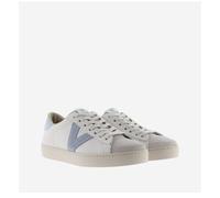 victoria Sneaker Unisex Berlin Pelle & Pezzi A Contrasto & Punta in Crosta di Pelle 1126142 per Adulto Celeste 38
