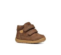 Scarpe da ginnastica in pelle con velcro, MACCHIA Marrone 20