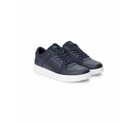 Tommy Hilfiger Uomo Sneakers Basketball in Pelle, Blu (Desert Sky), 40