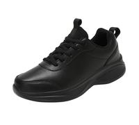 Scarpe da ginnastica in pelle da uomo con supporto per arco plantare in memory foam ortopediche traspiranti scarpe da corsa atletiche antiscivolo spesse scarpe da passeggio morbide e comode scarpe da