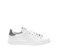 Scarpe da ginnastica in pelle e glitter Bianco 41