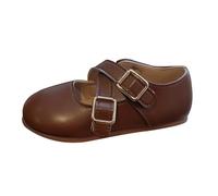Scarpe da ginnastica indoor 29 scarpe Bowknot First Shoes Buckle Strap Toddler Soft Bottom Breathable Princess Shoes Scarpe da ragazza 34, marrone, 26 EU