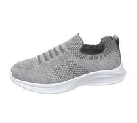 Scarpe da ginnastica larghe da donna beige scarpe da ginnastica da donna leggere senza lacci casual da corsa per uso quotidiano scarpe da ginnastica dal design alla moda scarpe casual, Grigio, 37 EU