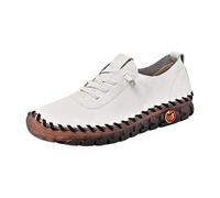 Scarpe da ginnastica larghe da donna, senza lacci, stile a piedi nudi, leggere, traspiranti, ortopediche, per tutti i giorni, blu, bianco, 40 EU