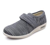 Scarpe da Ginnastica Larghe da Uomo, per artrite diabetica, Edema, gonfiori, Scarpe da casa Extra Larghe Regolabili, Pantofole in Memory Foam da Uomo, Supporto Plantare Ortopedico, Riduce,37.5EU