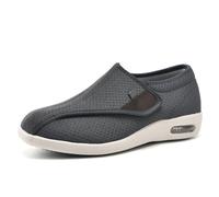Scarpe da Ginnastica Larghe da Uomo, per artrite diabetica, Edema, gonfiori, Scarpe da casa Extra Larghe Regolabili, Pantofole in Memory Foam da Uomo, Supporto Plantare Ortopedico, Riduce,37.5EU