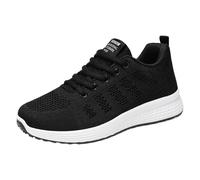 Scarpe da ginnastica leggere e traspiranti, da donna, per corsa, palestra, allenamento, comfort, con supporto per arco plantare, design a zeppa bassa, stringate e senza lacci, per passeggiate