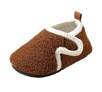 Scarpe da Ginnastica Neonati con Suola Morbida Antiscivolo Isolate per Stare in Casa Ideali per Le Stagioni Autunnali e Invernali (Brown-1, 28.5 Little Child)