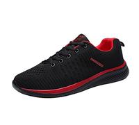 Scarpe da ginnastica nere con zeppa da donna in rete traspirante scarpe da ginnastica antiscivolo da corsa atletica bassa vestibilità ampia scarpe ortopediche con suola morbida spessa scarpe casual