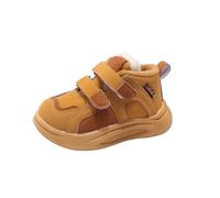 Scarpe da ginnastica nere Fashion Big Kids Winter Water Proof Flat Keep Warm Boots Comfortable Shoes S Ragazza Sneakers, giallo., 28.5 EU