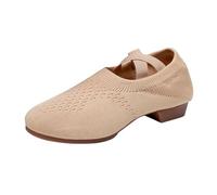 Scarpe da ginnastica ortopediche casual da donna, scarpe da ballo da donna, scarpe da cheerleader primaverili estive autunnali con fiori per adulti con fondo morbido per allenamento del corpo scarpe