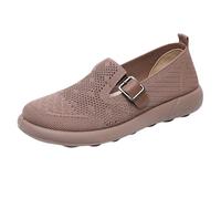 Scarpe da ginnastica ortopediche da donna Arch Suppoprt Estate Nuove Donne Cento Casual Un Piede Staffa Net Fondo Morbido Confortevole Testa Rotonda Scarpe Casual, Caff, 37.5 EU