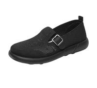 Scarpe da ginnastica ortopediche da donna Arch Suppoprt Estate Nuove Donne Cento Casual Un Piede Staffa Net Fondo Morbido Confortevole Testa Rotonda Scarpe Casual, Nero , 38.5 EU