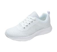 Scarpe da ginnastica ortopediche da donna, leggere, traspiranti, in rete, sportive, da corsa, antiscivolo, casual, palestra, tennis, jogging, A1 bianco., 39 EU