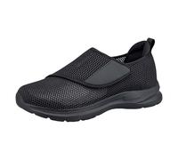 Scarpe da ginnastica ortopediche da uomo, comode, in rete, traspiranti, leggere, con gancio regolabile e cinturino ad anello per l'uso quotidiano per il tempo libero, Nero , 41 EU