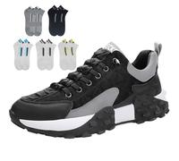 Scarpe da ginnastica ortopediche da uomo, comode, senza lacci, per alleviare il dolore ai piedi, perfette per camminare, Caff, 42 1/3 EU