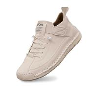 Scarpe da ginnastica ortopediche da uomo e da donna, in pelle, con supporto per arco plantare, scarpe da passeggio piatte di grandi dimensioni, casual, per escursionismo, trekking, scarpe da