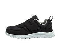 Scarpe da ginnastica ortopediche regolabili da uomo con supporto per arco plantare in memory foam, traspiranti, leggere, comode, per piedi gonfi e fascite plantare, Nero , 42 1/3 EU