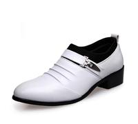 Scarpe da ginnastica Oxford da uomo traspiranti e casual comode scarpe sportive Oxfords per ufficio, bianco, 40 EU