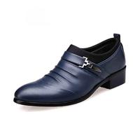 Scarpe da ginnastica Oxford da uomo traspiranti e casual comode scarpe sportive Oxfords per ufficio, blu, 44 EU