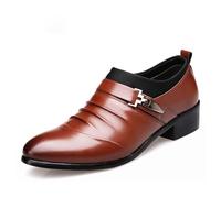 Scarpe da ginnastica Oxford da uomo traspiranti e casual comode scarpe sportive Oxfords per ufficio, marrone, 40 EU
