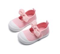 Scarpe da Ginnastica per Bambine morbide Traspiranti Leggere comode con Design Fiocco Floreale Adatte dai dodici ai Tre Anni e (22.5 Toddler)