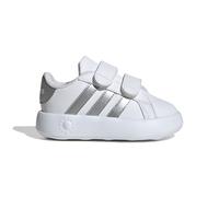 adidas Grand Court 2.0 Shoes Kids, Scarpe da Tennis Unisex - Bimbi 0-24, Cloud White Matte Silver Cloud White, 21 EU