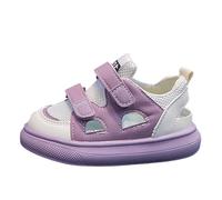 Scarpe da ginnastica per bambini, con design traforato, antiscivolo, morbide e traspiranti, per bambini, Lilla, 30 EU