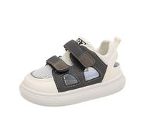 Scarpe da ginnastica per bambini, con design traforato, antiscivolo, morbide e traspiranti, per bambini, grigio., 30 EU