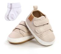 Scarpe da Ginnastica per Bambini da Bambina Scarpe da Bambino Scarpe da Passeggio per Primi Passi in Pelle PU Scarpe da Ginnastica Antiscivolo per Neonati da 12 a 18 Mesi con calzino
