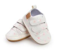 Scarpe da Ginnastica per Neonati con Suola Flessibile e Traspirante per Il Passo Comodo e Sicuro (White, 12)