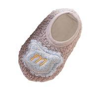 Scarpe da Ginnastica per Neonati con Suola Morbida Antiscivolo e Design Cartoon per Primi Passi e Gattonamento Confortevole (Brown, 23 Toddler)