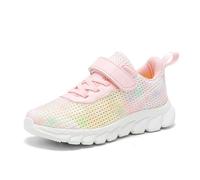 Scarpe da ginnastica per ragazze per tutti i giorni abbigliamento casual comodo fisso duraturo chiusura a gancio per età 5 14 anni facile da pulire per tutte le stagioni, 01 rosa., 36 2/3 EU