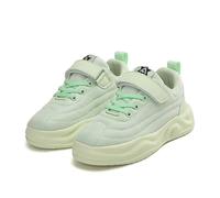 Scarpe da ginnastica per ragazze per tutti i giorni, casual, leggere, traspiranti, con chiusura a gancio, scarpe da scuola per bambini dai 5 ai 14 anni, 04 verde., 36 EU