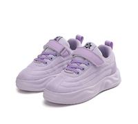 Scarpe da ginnastica per ragazze per tutti i giorni, casual, leggere, traspiranti, con chiusura a gancio, scarpe da scuola per bambini dai 5 ai 14 anni, 06 Viola, 36 2/3 EU