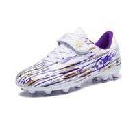 Scarpe da ginnastica Ragazzi Punta Larga Box Scarpe Ragazzi Moda Dinamica Borchie Lunghe Chiusura Gioventù Formazione Matchplay Scarpe Sport, Viola, 38/38.5 EU