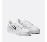 Tommy Jeans Uomo Sneakers Basketball Sportive, Bianco (White), 44