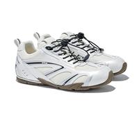 Scarpe da Ginnastica retrò Oxford da Donna alla Moda - Sneakers Casual Leggere con Lacci, Primavera-Autunno, con Colori Coordinati, Scarpe Basse Versatili,White-38