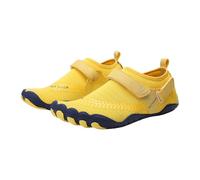 Scarpe da Ginnastica Sportive da Donna, comode e Leggere, per Camminare, per la Spiaggia, al Chiuso, per Sport Acquatici, con Chiusura a Strappo e Design con Tacco Piatto. (Yellow, 44)