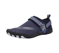 Scarpe da Ginnastica Sportive da Donna, comode e Leggere, per Camminare, per la Spiaggia, al Chiuso, Sport Acquatici, con Chiusura a Strappo e Design con Tacco Piatto. (Blue, 44)