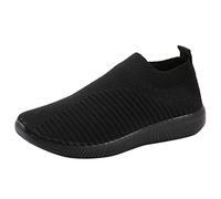 Scarpe da ginnastica traspiranti, comode da donna, scarpe sportive, scarpe da ginnastica basse, antiscivolo, scarpe da corsa, leggere, scarpe da trekking, scarpe da trekking morbide, Nero , 40 EU