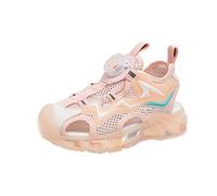 Scarpe da ginnastica unisex per bambini, leggere, traspiranti, per attività all'aria aperta, per il fitness, traspiranti, per interni, Colore: rosa., 32 EU